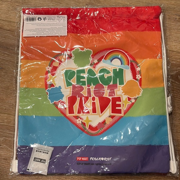 POP MART Peach Riot Drawstring Backpack - Picture 2 of 2